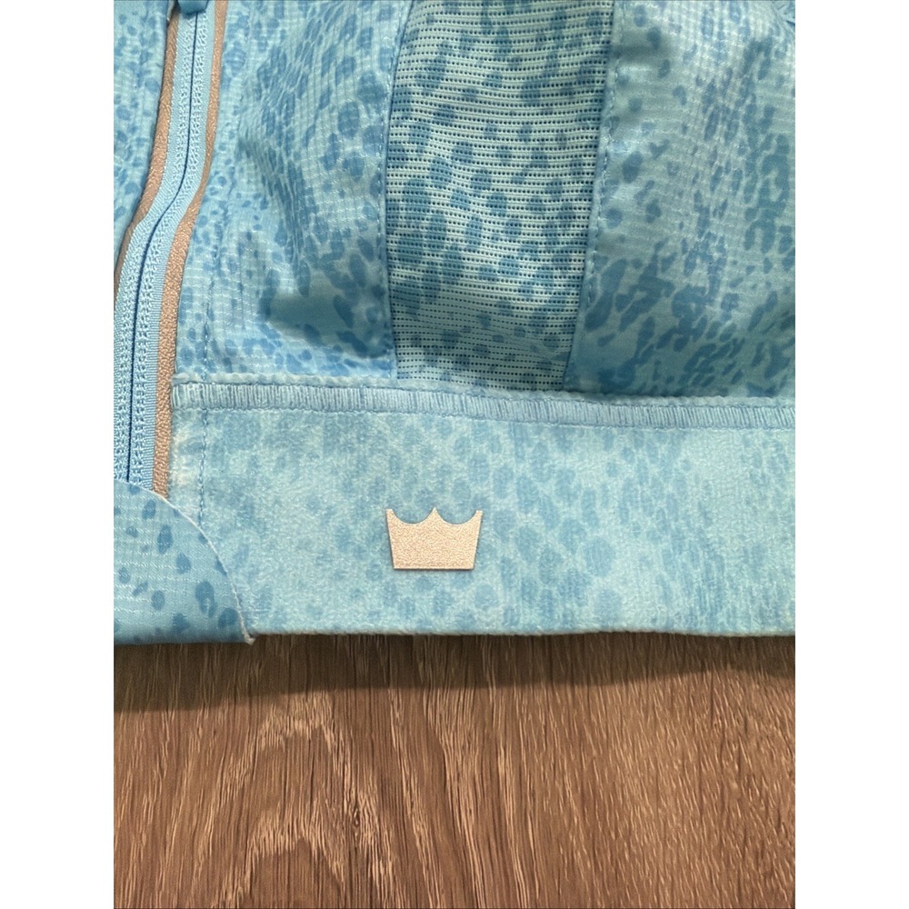 NWOT Shefit Ultimate High Impact Sports Bra Zip Front  Adjustable 1Luxe Blue - Picture 2 of 8